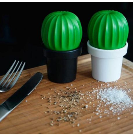 Млинок для перцю або солі Tasty Cactus Qualy (білий-зелений)