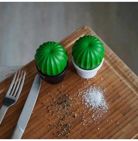 Млинок для перцю або солі Tasty Cactus Qualy (білий-зелений)