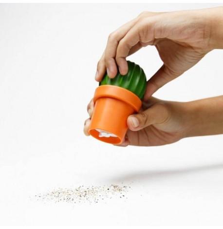 Млинок для перцю або солі Tasty Cactus Qualy (помаранчева-зелена)