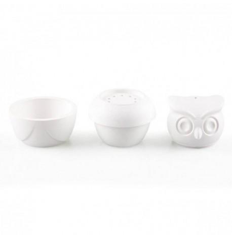 Солонка і перечниця Morning Owl Qualy (білий)