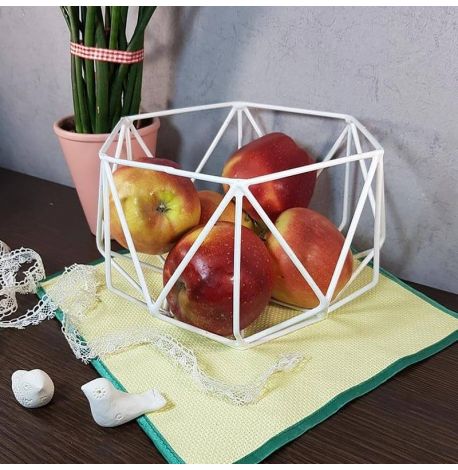 Фруктовниця Geometry (біла)