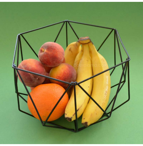 Фруктовница Geometry (черная)