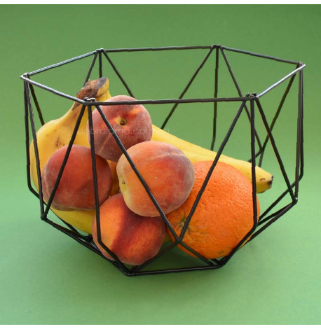 Фруктовница Geometry (черная)