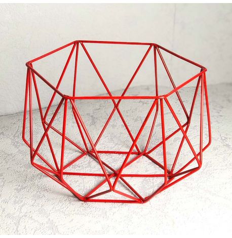 Фруктовниця Geometry (червона)
