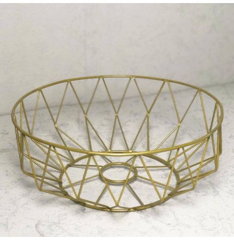 Фруктовница "Ромб" (золотистый)