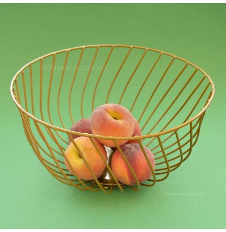 Фруктовница Spiral (золотистая)