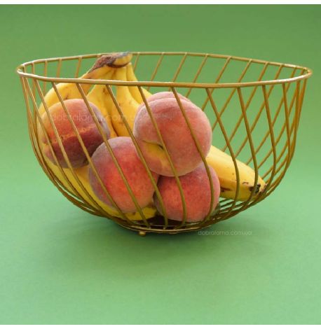 Фруктовница Spiral (золотистая)