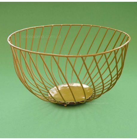 Фруктовница Spiral (золотистая)