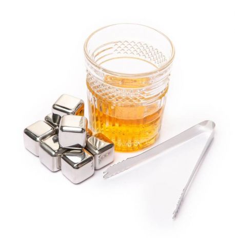 Кубики для виски с щипцами Decanto (8 шт.)