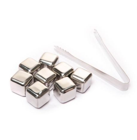 Кубики для виски с щипцами Decanto (8 шт.)