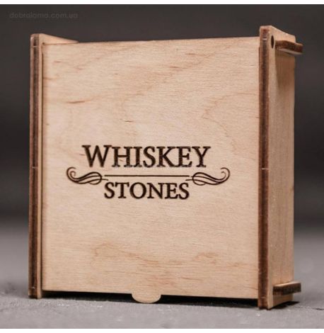 Камни для охлаждения виски WS в деревянной коробке (16 шт.) 