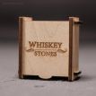 Камни для охлаждения виски WS в деревянной коробке (4 шт.) 