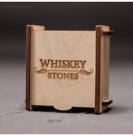 Камни для охлаждения виски WS в деревянной коробке (4 шт.) 