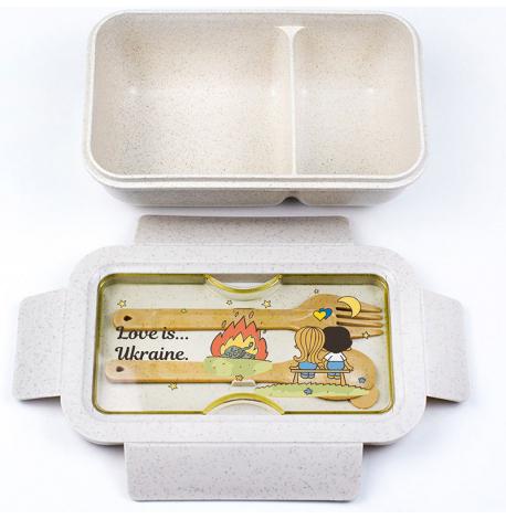 Ланч бокс из пшеничного волокна Love is Ukraine