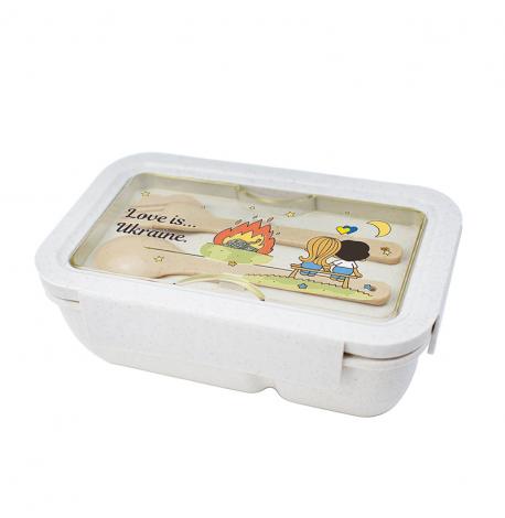 Ланч бокс из пшеничного волокна Love is Ukraine