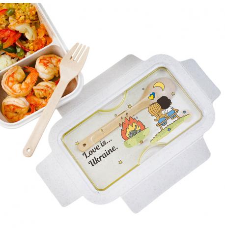 Ланч бокс из пшеничного волокна Love is Ukraine