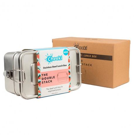 Ланч бокс двох'ярусний сталевий Cheeki The Double Stack 1,2 л