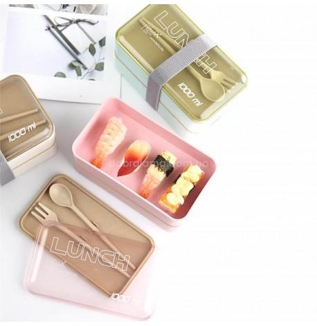 Ланч бокс из пшеничного волокна Wonderful life 1л (зеленый)