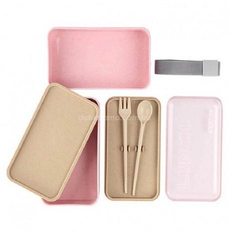 Ланч бокс з пшеничного волокна Wonderful life 1л (рожевий)