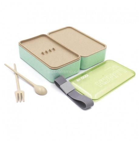 Ланч бокс из пшеничного волокна Wonderful life 1л (зеленый)