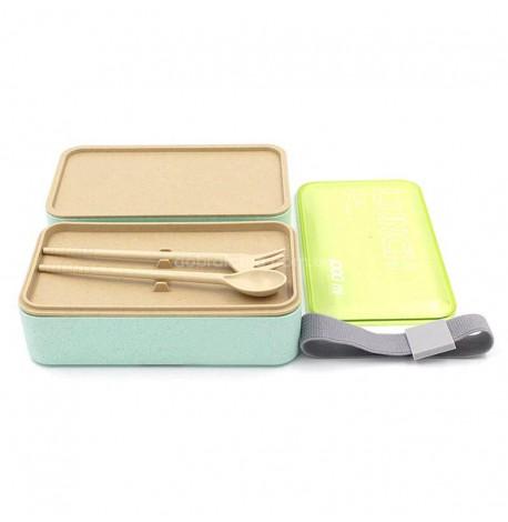 Ланч бокс из пшеничного волокна Wonderful life 1л (зеленый)