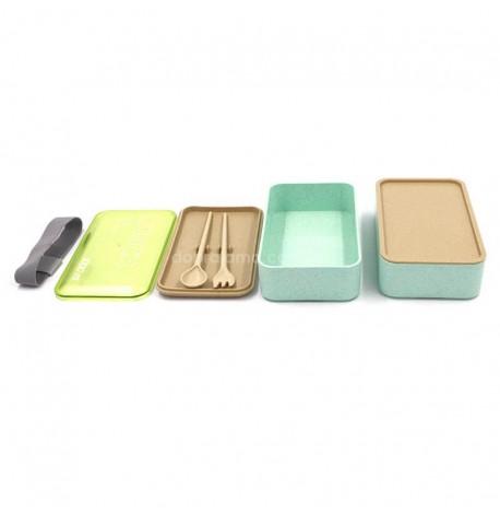 Ланч бокс из пшеничного волокна Wonderful life 1л (зеленый)