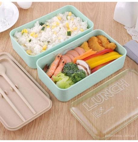 Ланч бокс из пшеничного волокна Wonderful life 1л (зеленый)