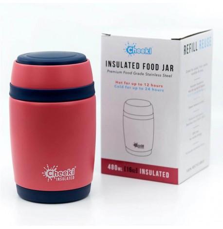 Термос для еды Cheeki Food Jar Pink (480 мл)