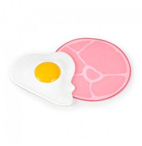 Кухонный набор (прихватка и скребок) Ham’n’Eggs Fred&Friends