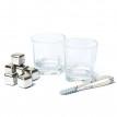 Набір для віскі (2 склянки, 6 кубиків для віскі, 1 щипці)