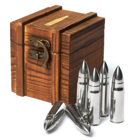 Набор 6-ти стальных пуль для охлаждения виски Decanto