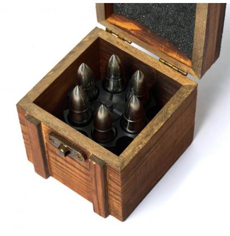 Набор 6-ти стальных пуль для охлаждения виски Decanto