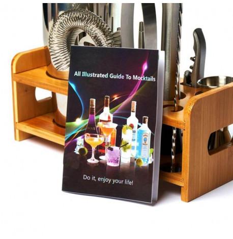 Набір бармена для приготування коктейлів на підставці Decanto