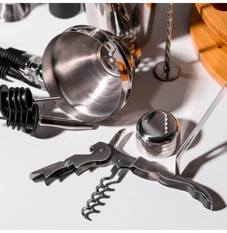 Набір бармена для приготування коктейлів на підставці WS