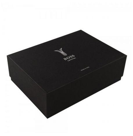 Набор 6-ти стаканов для виски «Казаки» Boss Crystal (серебро, золото) 