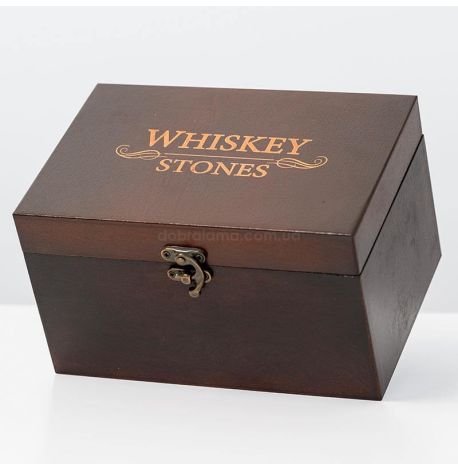 Набір для віскі «Сталевий» №1 Baltic (склянка, 3 кубики для віскі, щипці, мішечок)