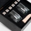 Набір для віскі «Сталевий» №2 Selecta (2 склянки, 6 кубиків для віскі, щипці, мішечок)