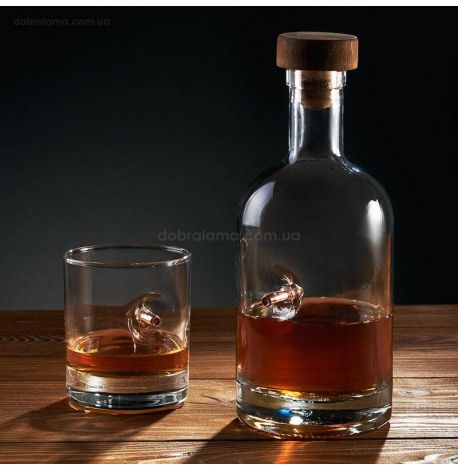 Набір для віскі з кулею (графин + 3 склянки)