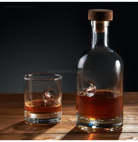 Набір для віскі з кулею (графин + 6 склянок)