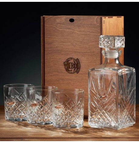 Набор для виски с пулей «Кристалл» (графин + 3 стакана)