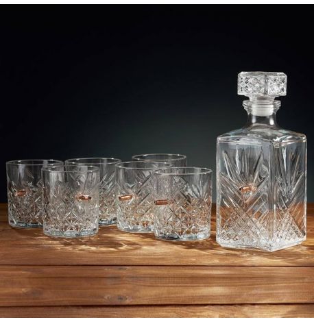 Набор для виски с пулей «Кристалл» (графин + 6 стаканов)