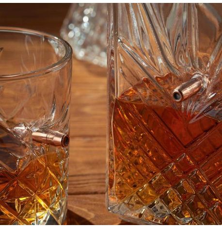 Набор для виски с пулей «Кристалл» (графин + 6 стаканов)