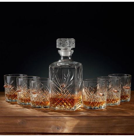 Набор для виски с пулей «Кристалл» (графин + 6 стаканов)