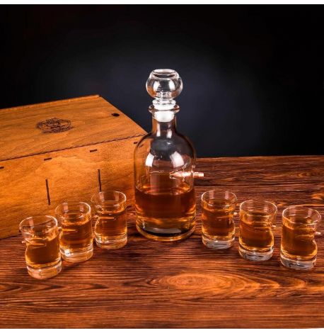 Набор для алкоголя с пулей (графин + 6 стопок)