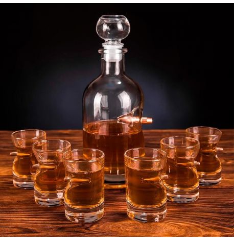 Набор для алкоголя с пулей (графин + 6 стопок)