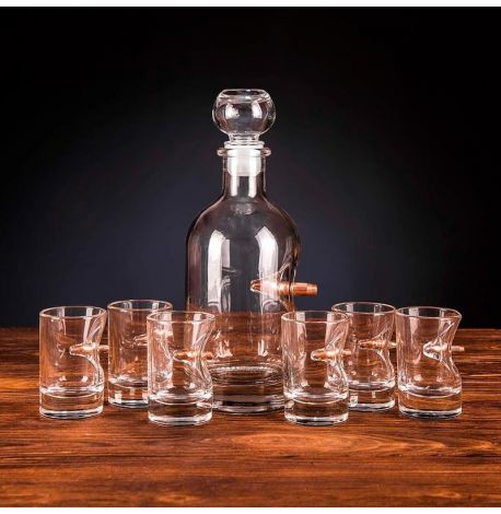 Набор для алкоголя с пулей (графин + 6 стопок)