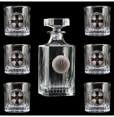 Набор для виски «ВСУ» Boss Crystal (графин + 6 стаканов)