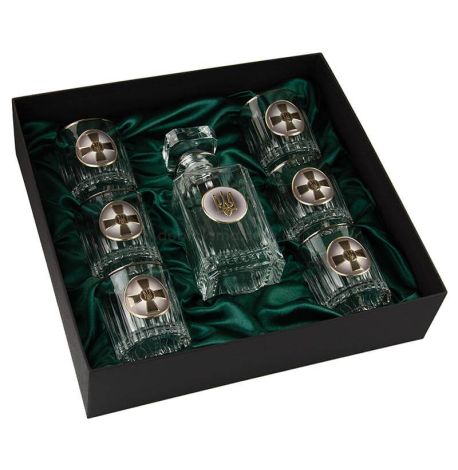 Набор для виски «ВСУ» Boss Crystal (графин + 6 стаканов)