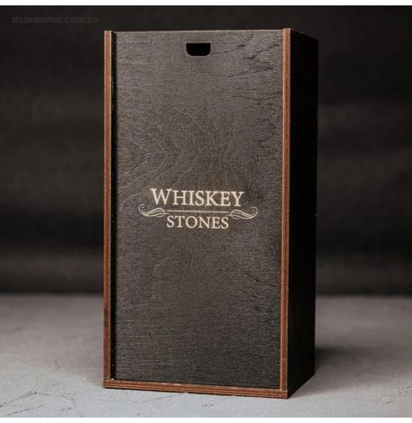 Набір для віскі Cassiopea №1 (2 склянки, 8 каменів для віскі, щипці, мішечок)