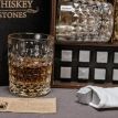 Набір для віскі Diamond №1 (2 склянки, 8 каменів для віскі, щипці, мішечок)
